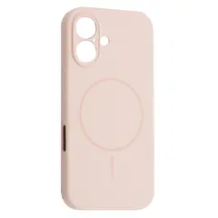 MR4_61895 Чохол silicone case full camera fine ring magsafe для iphone 16 рожевий 