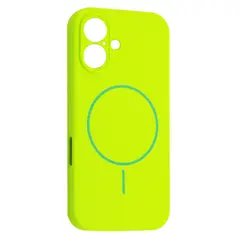 ЧОХОЛ SILICONE CASE FULL CAMERA FINE RING MAGSAFE ДЛЯ IPHONE 16 EMERALD ЗЕЛЕНИЙ