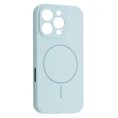 MR4_61914 Чохол silicone case full camera fine ring magsafe для iphone 16 pro new sky синій 