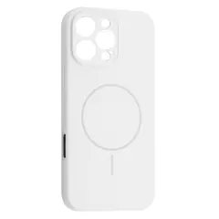 MR4_61920 Чохол silicone case full camera fine ring magsafe для iphone 16 pro, білий 