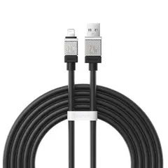КАБЕЛЬ BASEUS COOLPLAY SERIES FAST CHARGING CABLE USB-A TO LIGHTNING 2.4A 2M, ЧОРНИЙ CAKW000501
