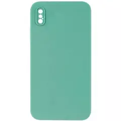 MR4_61744 Чохол silicone case full camera square side copy для iphone xs denim синій 