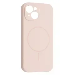 MR4_61854 Чохол silicone case full camera fine ring magsafe для iphone 15 рожевий 