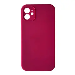 ЧОХОЛ SILICONE CASE FULL CAMERA SQUARE SIDE COPY ДЛЯ IPHONE 11 ROSE ЧЕРВОНИЙ