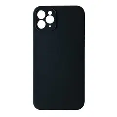 MR4_99933 Чохол silicone case full camera square side copy для iphone 11 pro max, чорний 