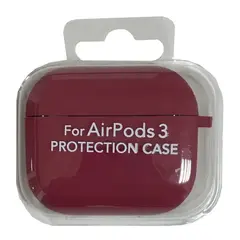MR4_99827 Чохол для airpods 3 silicone case, microfiber rose червоний 