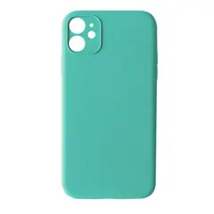 ЧОХОЛ SILICONE CASE FULL CAMERA SQUARE SIDE COPY ДЛЯ IPHONE 11 AZURE