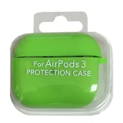 ЧОХОЛ ДЛЯ AIRPODS 3 SILICONE CASE, MICROFIBER PARTY ЗЕЛЕНИЙ