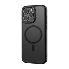 MR4_100149 Чохол rock metal-lens shield with magnetic для iphone 15 titanium, чорний 
