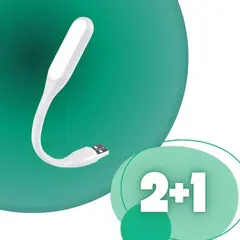 ЛАМПА LED USB FLEXIBLE, БІЛИЙ