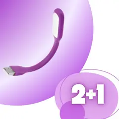 ЛАМПА LED USB FLEXIBLE ФІОЛЕТОВИЙ