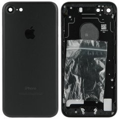 MR1_91153 Корпус телефона для iphone 7 (с кнопками и sim лотком) matte, черный PRC