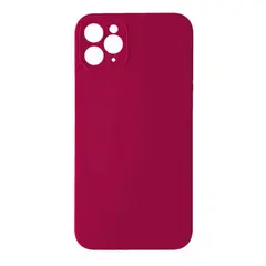 MR4_100814 Чохол silicone case full camera square side copy для iphone 11 pro max rose червоний 