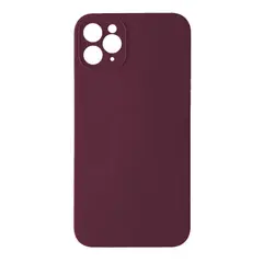 ЧОХОЛ SILICONE CASE FULL CAMERA SQUARE SIDE COPY ДЛЯ IPHONE 11 PRO MAX MARSALA
