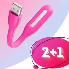 ЛАМПА LED USB FLEXIBLE РОЖЕВИЙ