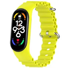 РЕМІНЕЦЬ ДЛЯ XIAOMI MI BAND 3, 4, 5, 6, 7 OCEAN BAND ЖОВТИЙ
