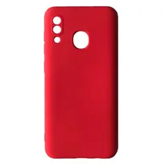 MR4_104456 Чохол silicone case camera (no logo) для samsung a20, a30 (a205f, a305f) червоний 