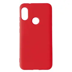 MR4_104461 Чохол silicone case camera (no logo) для redmi 6 pro, a2 lite червоний 