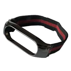 РЕМІНЕЦЬ ДЛЯ XIAOMI MI BAND 7 MILANESE LOOP, ЧОРНИЙ-ЧЕРВОНИЙ