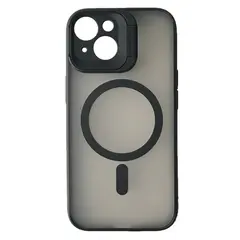 ЧОХОЛ ROCK GUARD WITH MAGNETIC (FOLDABLE BRACKET) ДЛЯ IPHONE 15 TITANIUM, ЧОРНИЙ