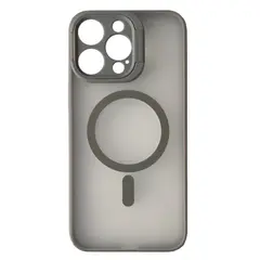 ЧОХОЛ ROCK GUARD WITH MAGNETIC (FOLDABLE BRACKET) ДЛЯ IPHONE 15 TITANIUM, СІРИЙ