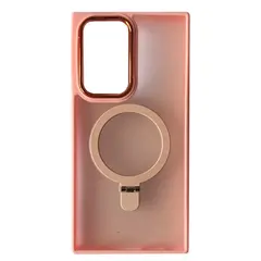 ЧОХОЛ MATTE RING-MAGSAFE ДЛЯ SAMSUNG S22 ULTRA 5G СВІТЛО РОЖЕВИЙ