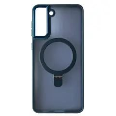MR4_105297 Чохол matte ring-magsafe для samsung s22+ 5g темно синій 