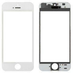 MR1_92963 Скло дисплея для переклеювання iphone 5s, з рамкою та oca білий PRC