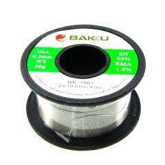 MR3_102752 Припой baku bk-5003 (0.3mm, 50g, sn 63%, pb 35.1%, rma 1.9%) BAKU