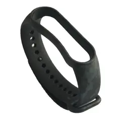 РЕМІНЕЦЬ ДЛЯ XIAOMI MI BAND 5, 6, 7 CAMOUFLAGE, ЧОРНИЙ-DARK, СІРИЙ