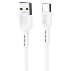 MR3_118277 Кабель usb type-c hoco x33 surge flash type-c 5a 1m білий HOCO