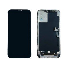 MR3_118205 Дисплей телефона для iphone 12 pro max, у зборі з сенсором та рамкою, чорний (gx amoled) GX HARD