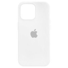 MR3_118766 Чохол silicone case для iphone 14 pro max (9) білий (закритий низ) SILICONE CASE