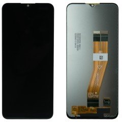 MR1_99628 Дисплей телефона для samsung galaxy a02s sm-a025g, a035g, a037g nfc (163mm) сервісний оригінал, чорний SAMSUNG