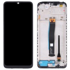 MR3_118619 Дисплей телефона для redmi 10c, у зборі з сенсором та рамкою graphite сірий, сервісний оригінал XIAOMI