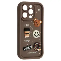 ЧОХОЛ HAPPY DONUT CASE ДЛЯ IPHONE 15 PRO BROWN