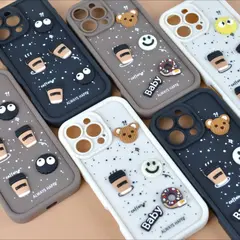 MR4_106672 Чохол happy donut case для iphone 16 plus коричневий PRC