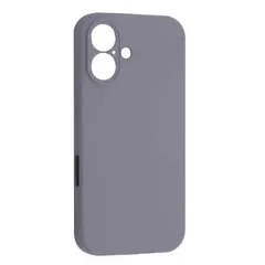 ЧОХОЛ SILICONE CASE FULL CAMERA COPY ДЛЯ IPHONE 16 (46) LAVANDER, СІРИЙ (ДЕФ. ПАК)
