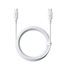 КАБЕЛЬ PD BASEUS SILKY SERIES TYPE-C TO TYPE-C 100W 2M, БІЛИЙ P10377704213-01