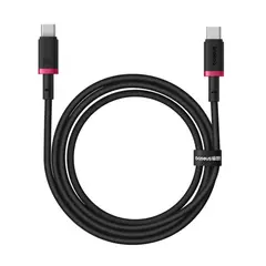 КАБЕЛЬ PD BASEUS DURA SERIES TYPE-C TO TYPE-C 100W 1M, ЧОРНИЙ-ЧЕРВОНИЙ P10377803U01-01
