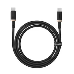 КАБЕЛЬ PD BASEUS DURA SERIES TYPE-C TO TYPE-C 100W 1M, ЧОРНИЙ-ЗОЛОТИСТИЙ P10377803U01-00