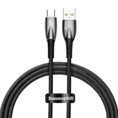 КАБЕЛЬ BASEUS GLIMMER SERIES FAST CHARGING DATA CABLE USB-A TO TYPE-C 100W 1M, ЧОРНИЙ CADH000401