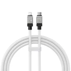 КАБЕЛЬ PD BASEUS COOLPLAY SERIES FAST CHARGING CABLE TYPE-C TO LIGHTNING 20W 1M, БІЛИЙ CAKW000002