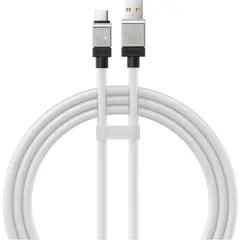 КАБЕЛЬ BASEUS COOLPLAY SERIES FAST CHARGING CABLE USB-A TO TYPE-C 100W 1M, БІЛИЙ CAKW000602