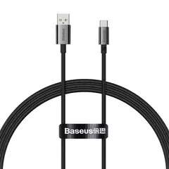 КАБЕЛЬ BASEUS SUPERIOR SERIES FAST CHARGING TYPE-C 100W 1M CLUSTER, ЧОРНИЙ P10320102114-00