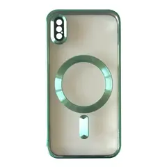 ЧОХОЛ SHINING CAMERA MAGSAFE ДЛЯ IPHONE XS ЗЕЛЕНИЙ