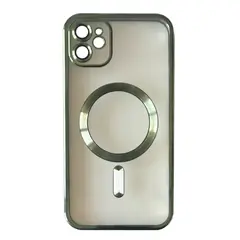 ЧОХОЛ SHINING CAMERA MAGSAFE ДЛЯ IPHONE 12 DARK ЗЕЛЕНИЙ