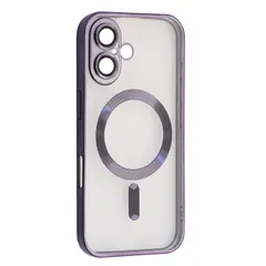 ЧОХОЛ SHINING CAMERA MAGSAFE ДЛЯ IPHONE 16 PLUS DEEP ПУРПУРОВИЙ