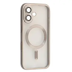 ЧОХОЛ SHINING CAMERA MAGSAFE ДЛЯ IPHONE 16 PLUS NATURAL TITANIUM
