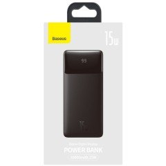 MR1_96237 Зовнішній акумулятор power bank baseus bipow digital display 15w (20000mah), чорний BASEUS